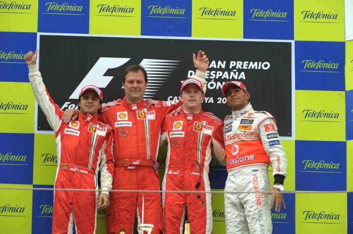 Podium GP Hiszpanii 2008