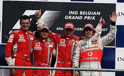 GP Węgier 2007 - podium