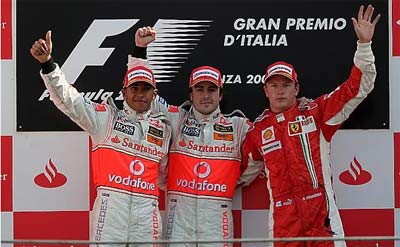 GP Włoch 2007 - podium